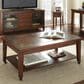 Crystal City Davenport Cocktail Table in Dark Merlot and Oak, , large