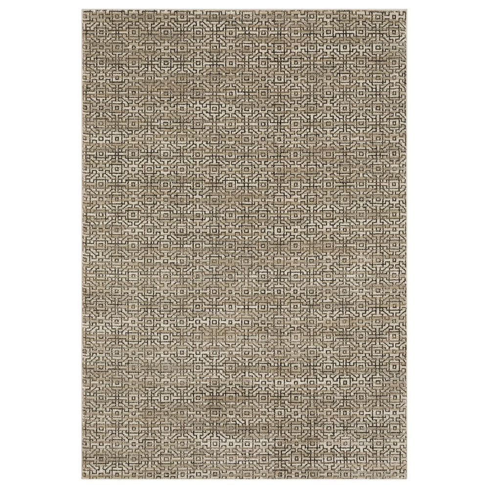 Oriental Weavers Atlas Geometric Brown and Beige 6"7" x 9"6" Area Rug, , large