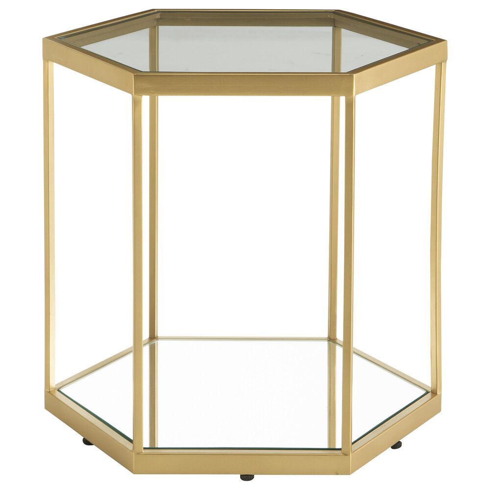 Ashley Veerwick Accent Coffee Table in Gold, , large