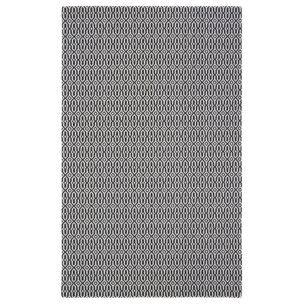 Safavieh Martha Stewart Cotton MSR411H 6"7" x 9" Charcoal and Grey Area Rug, , large