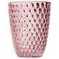 LeadingWare Diamond Cut 12 Oz Double Old Fashioned Tumbler in Pink, , large