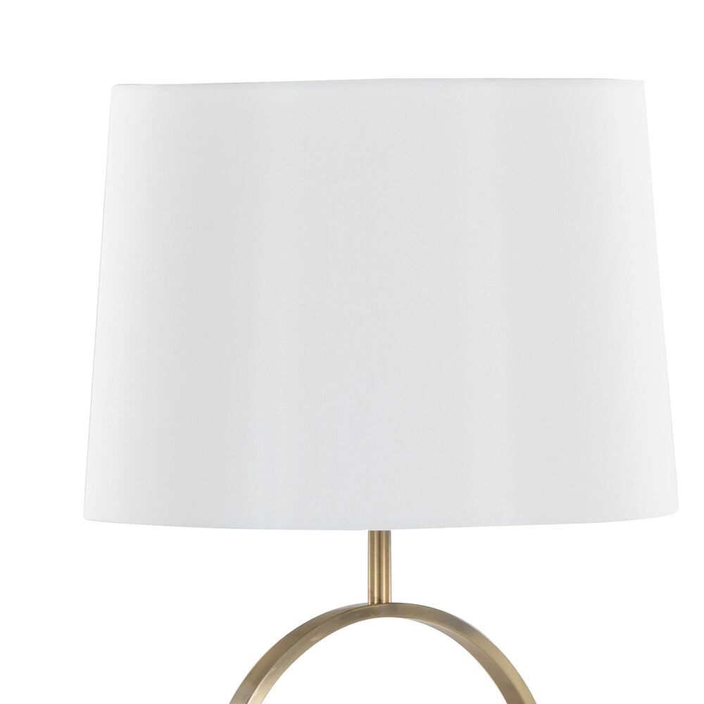 Grandview Gallery Moon Table Lamp in Gold and White, , large