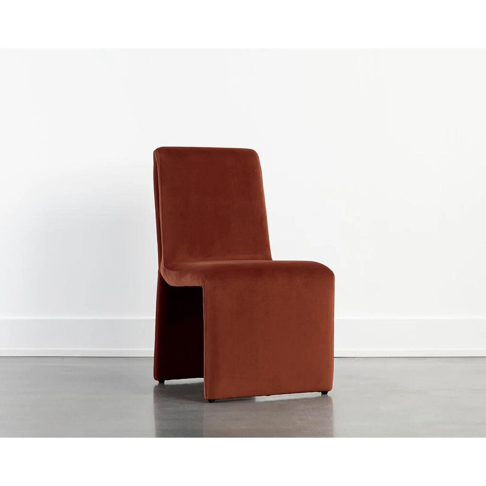 Club Collection By Sunpan Cascata Side Chair in Meg Rust, , large
