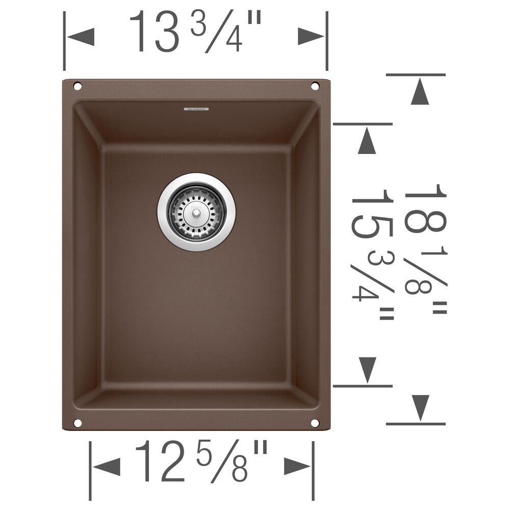 Blanco Precis 14&quot; Bar Sink in Cafe, , large