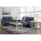 Ashley Mercomatic Power Reclining Sofa with Adjustable Headrest in Ocean, , large