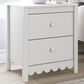 Ashley Hallityn Nightstand in Matte White, , large