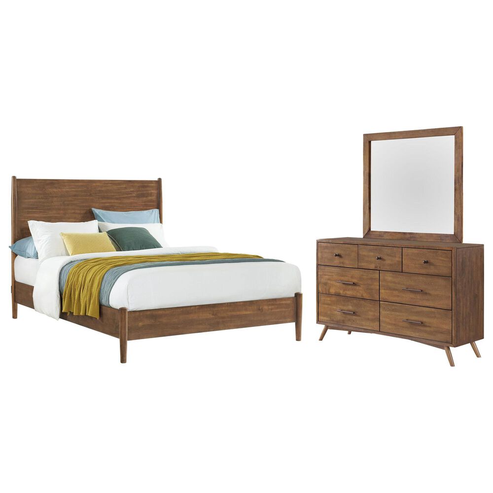 Martin Svensson Home Mid Century Modern 3-Piece King Platform Bedroom Set in Cinnamon, , large