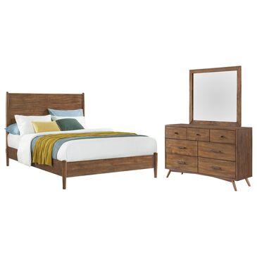 Martin Svensson Home Mid Century Modern 3-Piece King Platform Bedroom Set in Cinnamon, , large