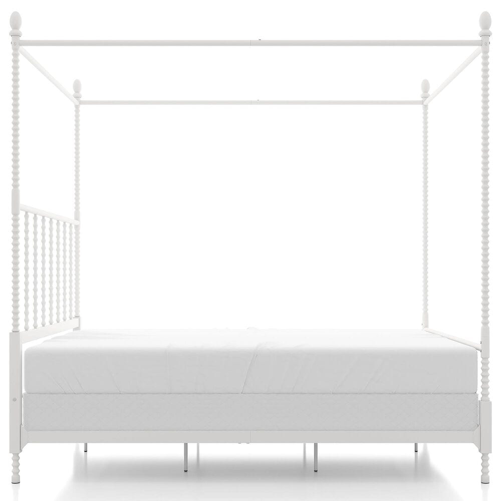 Furniture of America Elliot Queen Canopy Bed in White, , large