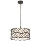 Golden Lighting Simbolo 3-Light Pendant in Antique Black, , large