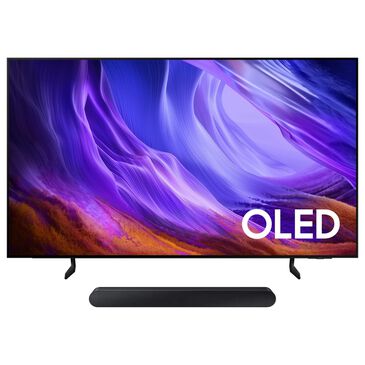 Samsung 55" Class S85H Series OLED 4K UHD - Smart Tizen TV with S-Series 5.0 Channel Soundbar in Graphite Black and Black, , large