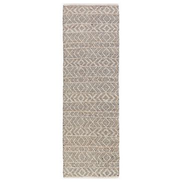 Surya Ingrid Black, Light Gray and Gray 3" x 12" Runner, , large