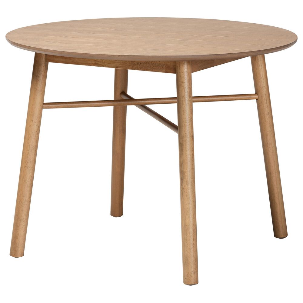Baxton Studio Denmark Dining Table in Brown - Table Only, , large