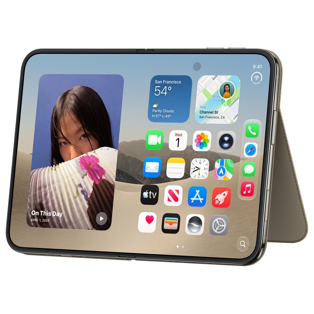 Apple Duo Folio with Kickstand in Taupe, , large