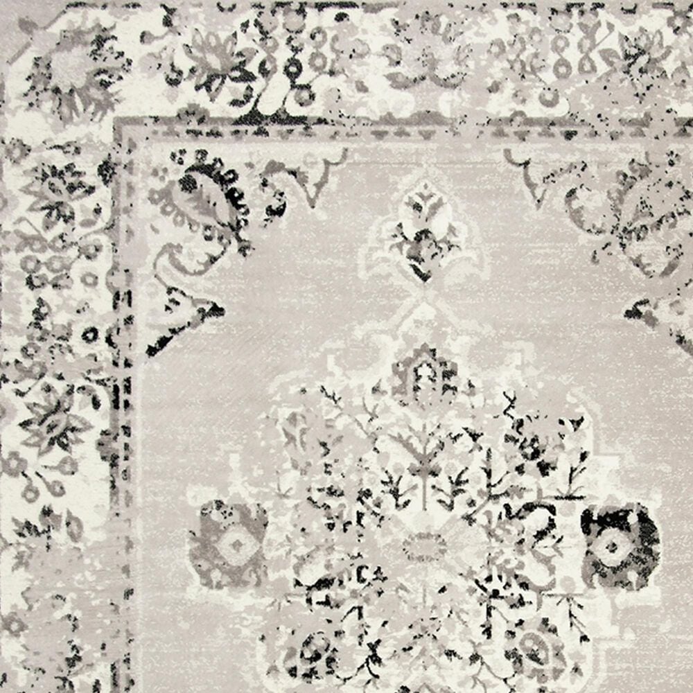 Safavieh Skyler SKY169K 6&#39;7&quot; Round Grey and Ivory Area Rug, , large