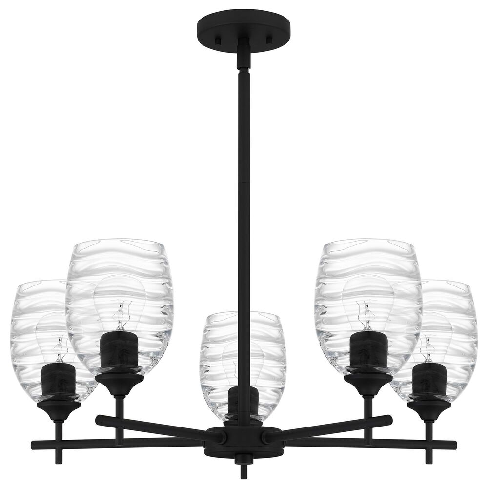 Quoizel Lucy 5-Light Chandelier in Matte Black, , large