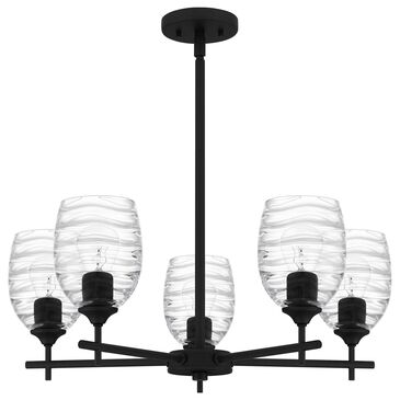 Quoizel Lucy 5-Light Chandelier in Matte Black, , large