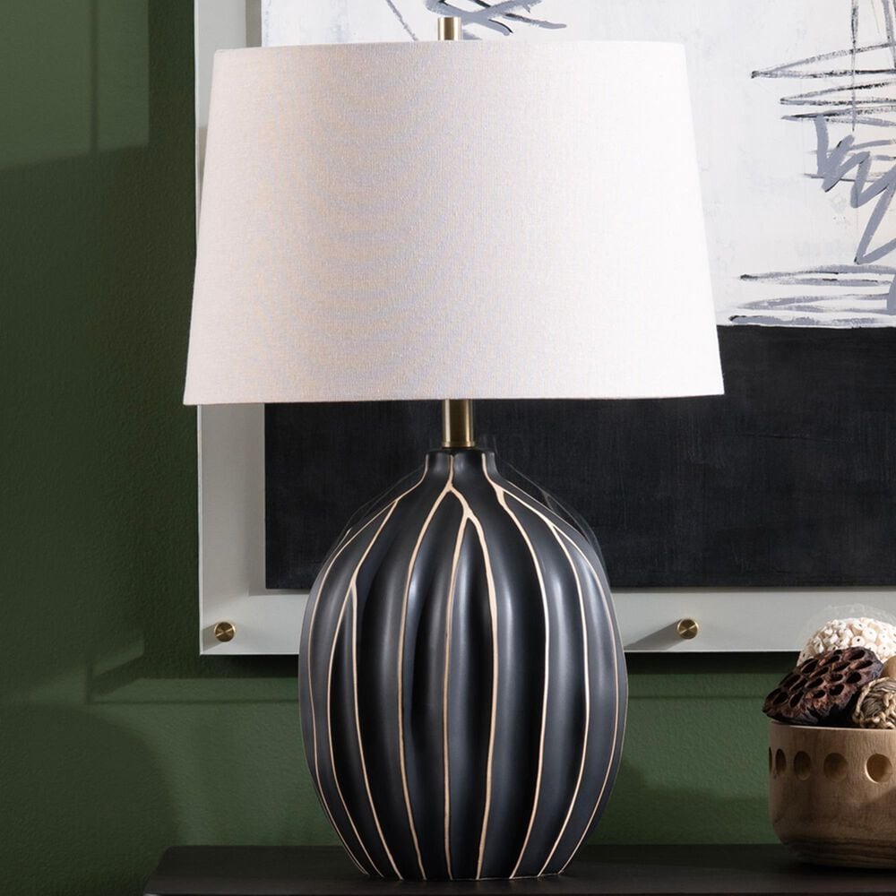 Crestview Collection Evans Table Lamp in Black, , large