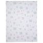 Lambs & Ivy Farmyard Friends Baby Blanket in White, Taupe and Sage Green, , large