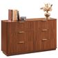 Hearth and Haven 6-Drawer Dresser in Walnut, , large