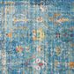 Safavieh Aria Oriental 2" x 8" Blue and Multicolor Runner, , large