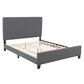 CorLiving Twin Upholstered Platform Bed in Gray, , large