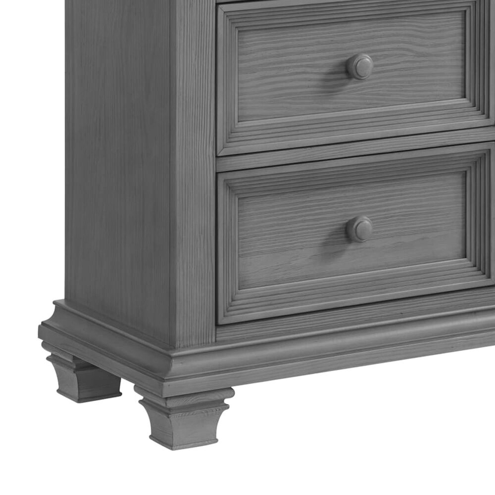 Oxford Baby Weston 2-Piece Crib and Dresser Nursery Set in Dusk Gray, , large