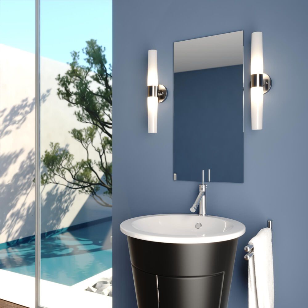 Vaxcel Elliot 2-Light Bathroom Vanity in Satin Nickel, , large