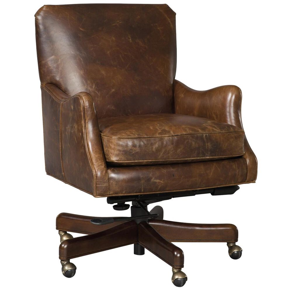 Hooker Furniture Imperial Empire Home Office Chair in Natchez Brown, , large
