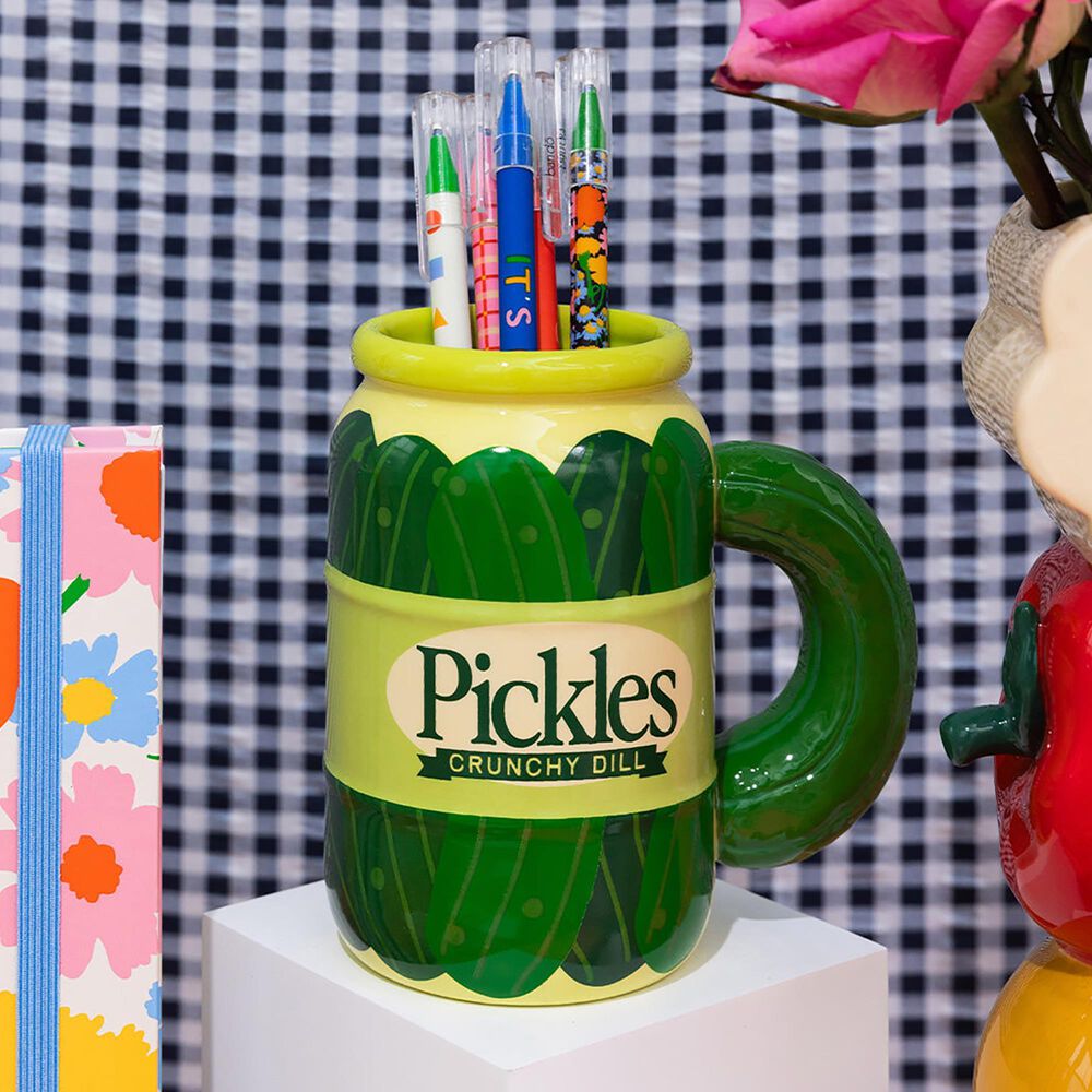 Bando Designs0, Llc Novelty Pickle Jar Ceramic Mug in Green, , large