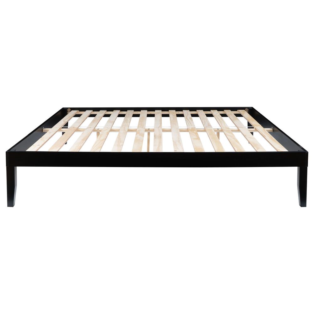 Linon Home Decor Polly King Platform Bed in Bold Black, , large