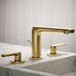 Kohler Avid Widespread Bathroom Sink Faucet in Vibrant Brushed Moderne Brass, , large