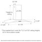 GE Profile 36" Island Mount Chimney Range Hood in Stainless Steel, , large