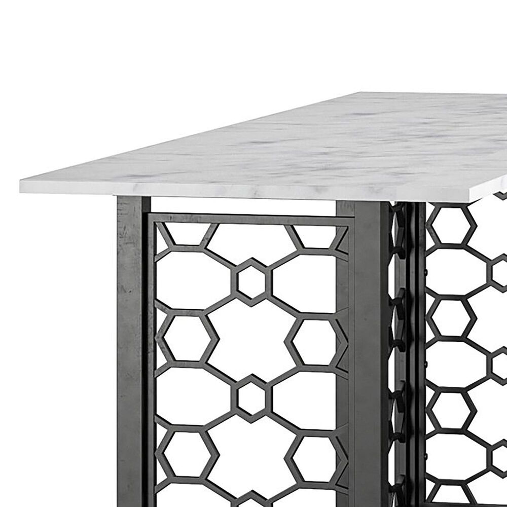 DHP Ella L-Desk in White Marble, , large