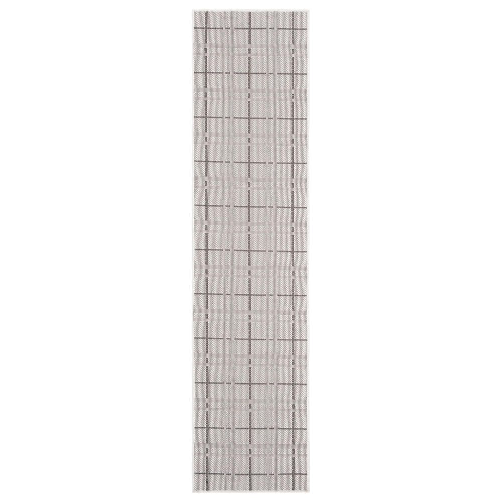Safavieh Bermuda BMU803B 2" x 8" Ivory and Grey Indoor/Outdoor Area Performance Rug, , large