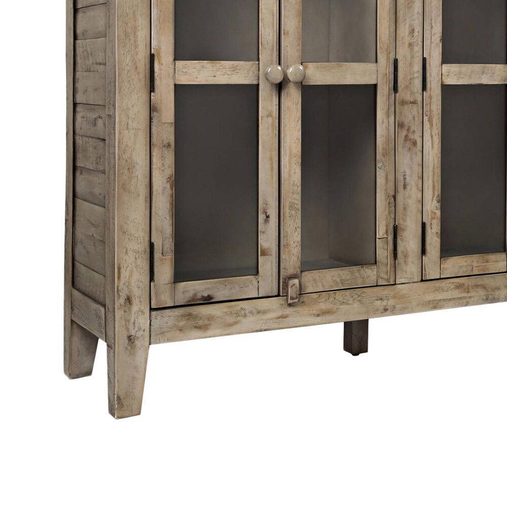 Waltham Rustic Shores 70&quot; Accent Cabinet in Weathered Gray, , large