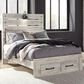 Ashley Cambeck Full Panel Bed with 2 Storage Drawers in Whitewash, , large