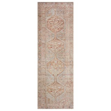 Chris Loves Julia x Loloi Jules 2" x 5" Tangerine and Mist Area Rug, , large