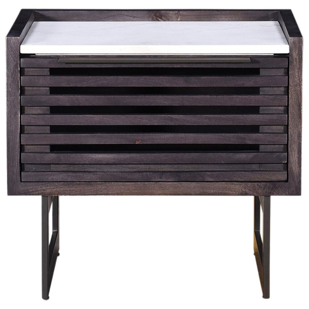 Moe&#39;s Home Collection Paloma 1 Drawer Nightstand in Grey, , large