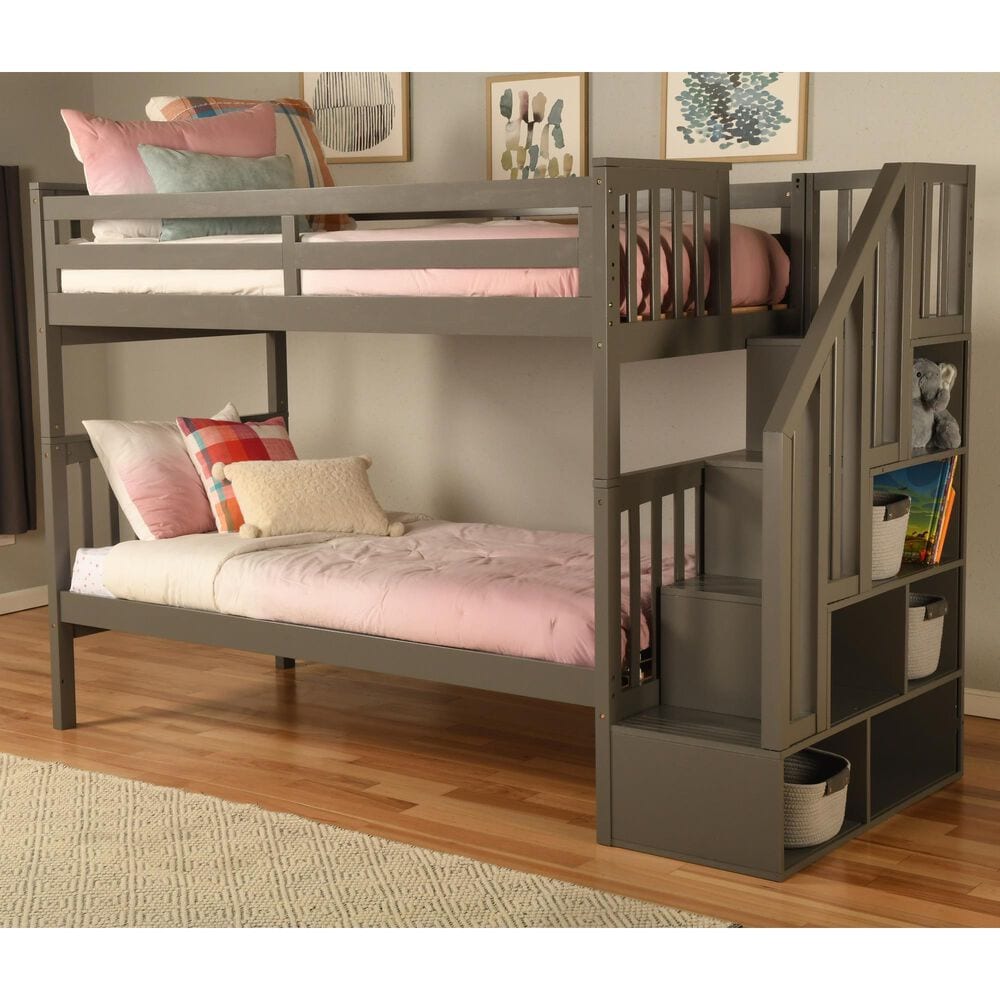 Kodiak Furniture Twin/Twin Staircase Bunkbed, , large
