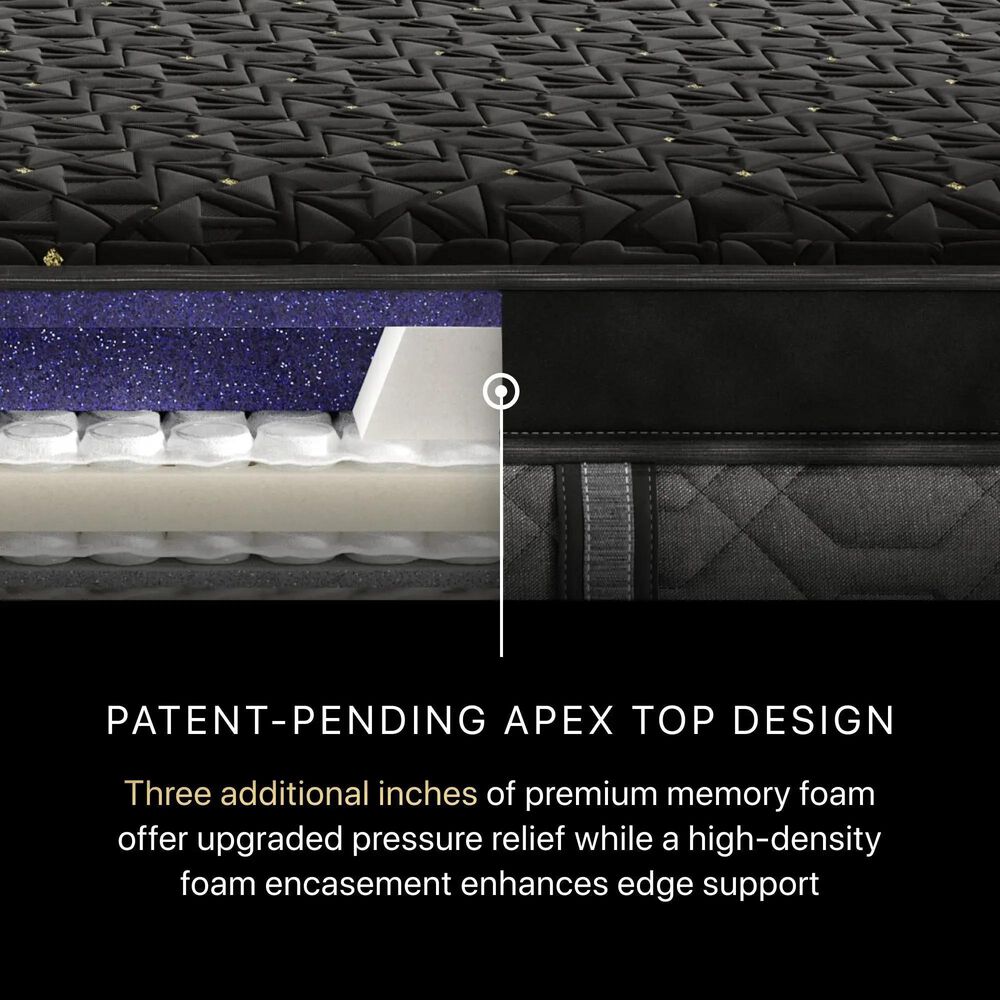 Beautyrest Black Hybrid Series 4 Plush Apex Top Full Mattress, , large