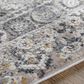 Surya Solar 12" x 15" Gray, Light Gray, Charcoal, Black and Mustard Area Rug, , large