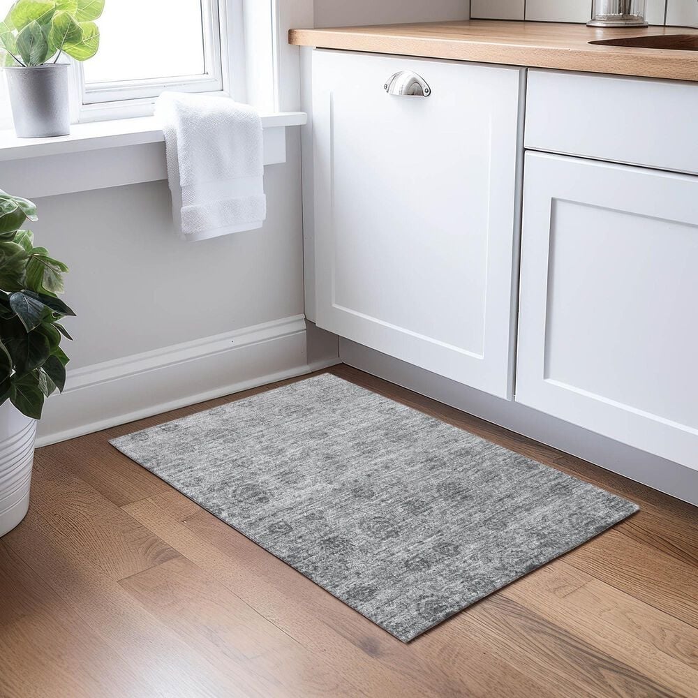 Dalyn Rug Company Burano BU8 2&#39;6&quot; x 3&#39;10&quot; Gray Indoor/Outdoor Area Rug, , large