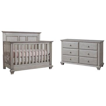 Oxford Baby Kenilworth 2 Piece Nursery Set in Stone Wash, , large