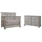 Oxford Baby Kenilworth 2 Piece Nursery Set in Stone Wash, , large