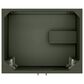 37B Lucerne 24" Single Bathroom Vanity Cabinet in Deep Olive Green with Marble Top and Backsplash, , large