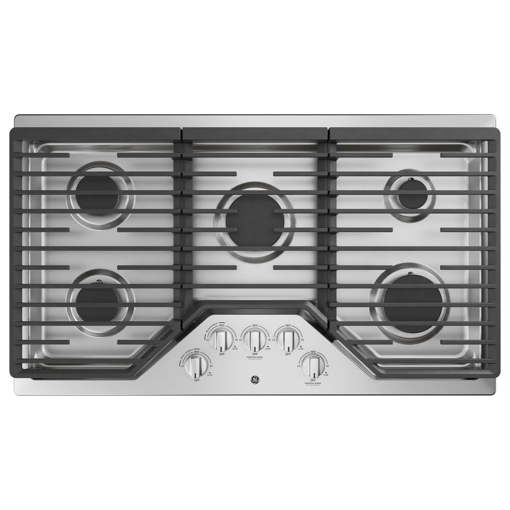 GE Appliances 2-Piece Kitchen Package with 30&quot; Smart Built-In Double Wall Oven with No Preheat Air Fry and 36&quot; Gas Cooktop in Stainless Steel, , large