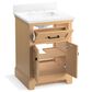 Kohler Charlemont 24" Single Bathroom Vanity in Light Oak with 3 cm White Quartz Top and Rectangular Sink, , large