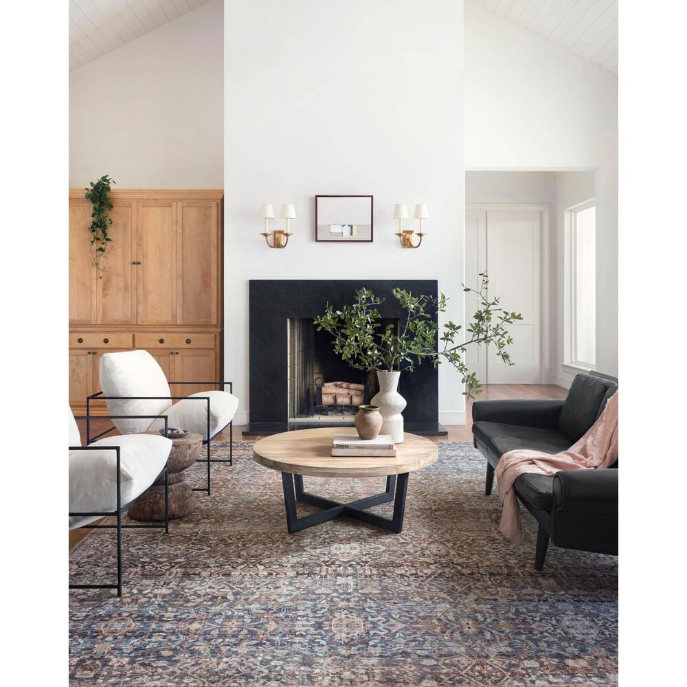 Chris Loves Julia x Loloi Jules 7&#39;6&quot; x 9&#39;6&quot; Denim and Spice Area Rug, , large