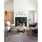 Chris Loves Julia x Loloi Jules 7"6" x 9"6" Denim and Spice Area Rug, , large